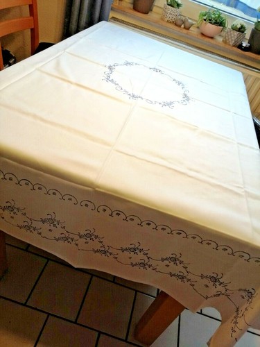 Blaudruck tischdecke alt - tischdecke,